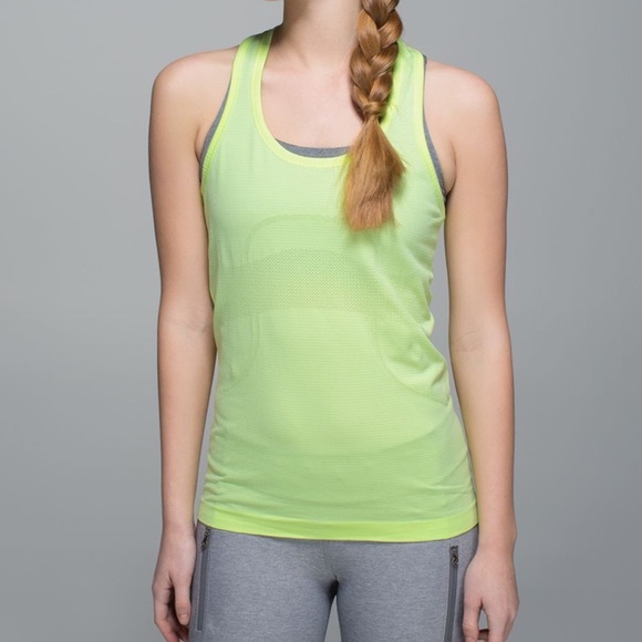 Lululemon Run: Swiftly Tech Tank Clear Mint 8 VGUC - Picture 8 of 8